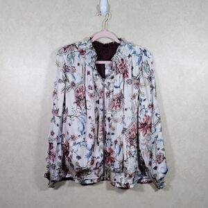 01124 Chico's reversible satin zip front jacket 3 XL